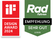 Rad Fahren and design award sticker