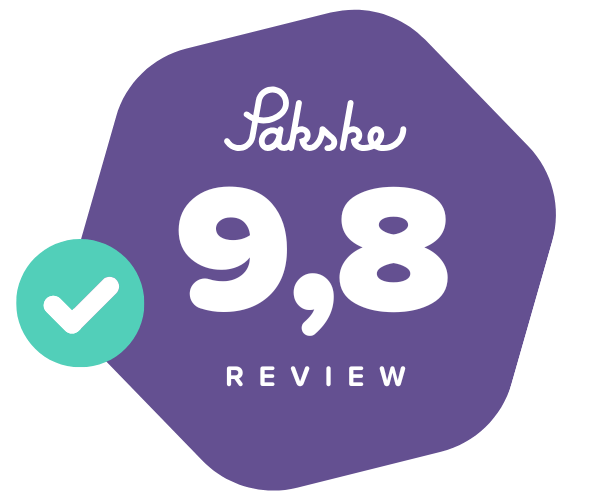 Pakske review sticker
